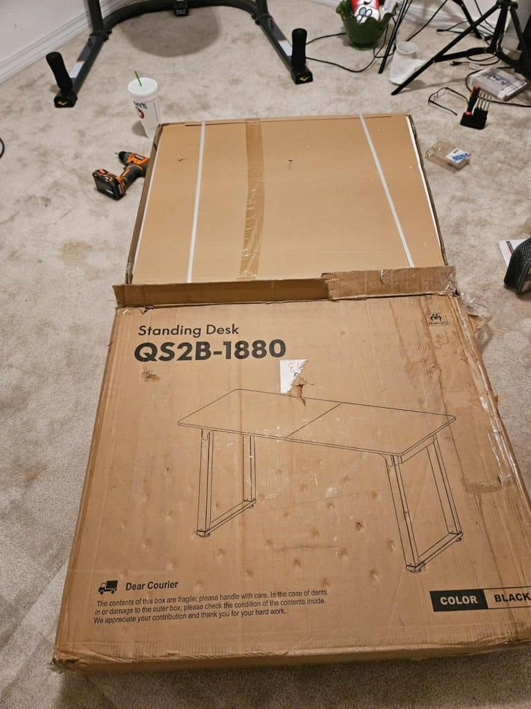 Unboxing the SANODESK dual-motor standing desk