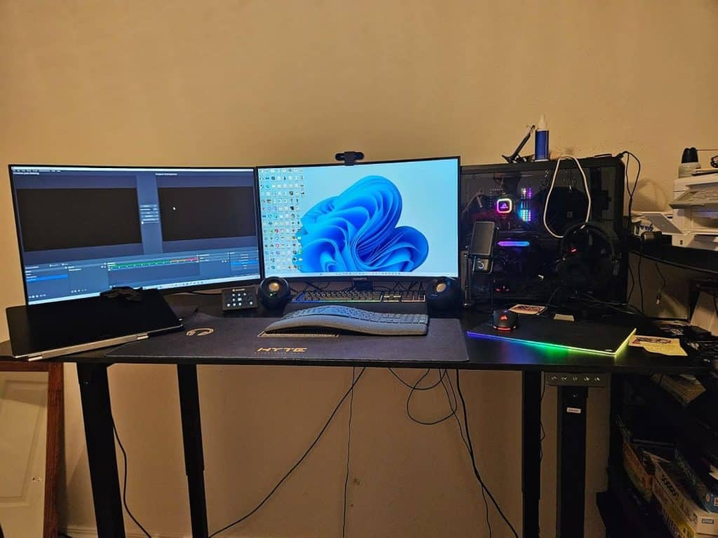 SANODESK Standing Desk with full gaming and office setup Honest Product Reviews