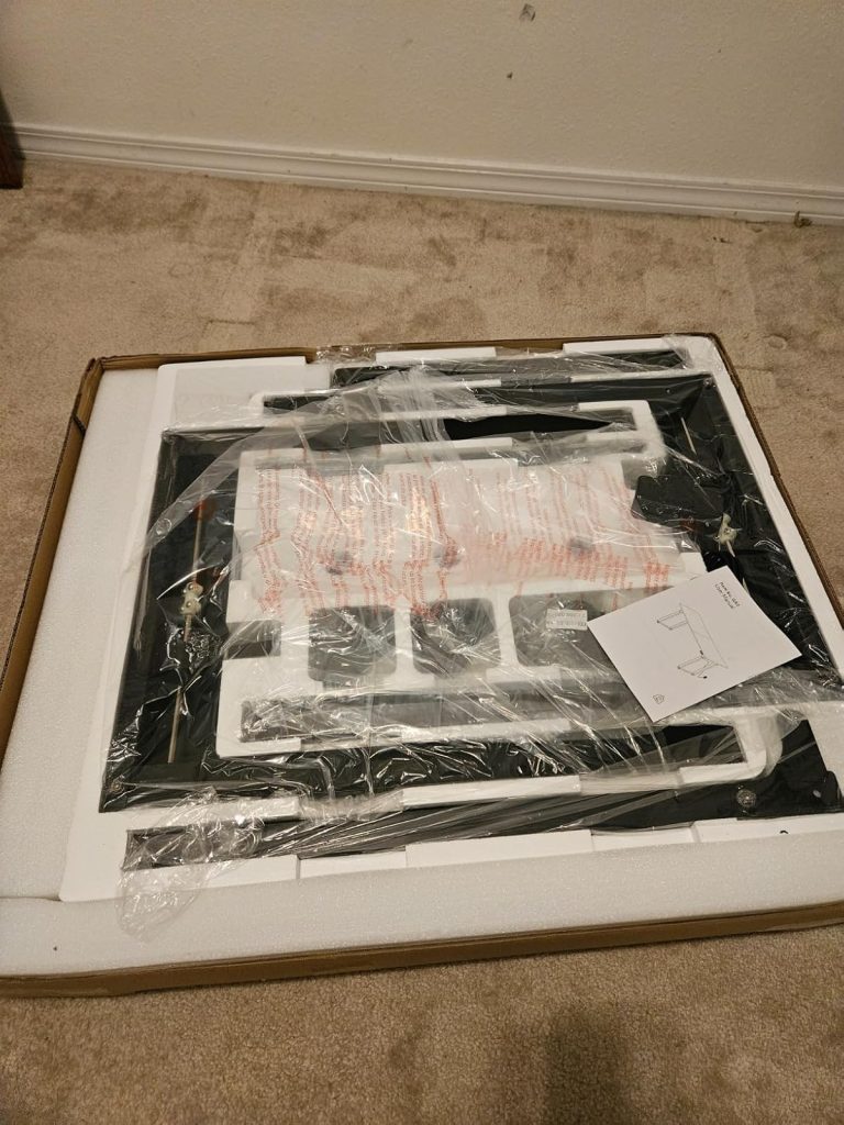 Parts and manual inside the box